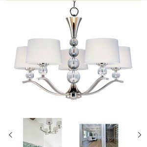 Rondo 5-Light Chandelier with 2 x matching Sconce